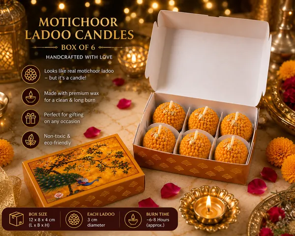 Motichoor_Ladoo_Candle_Gift_Set_of_6_|_Handmade_Decorative_Wax_Candles_|_Festive_Diwali_Decor_|_Luxury_Gift_Box_|_Home_Decoration_&_Return_Gifts