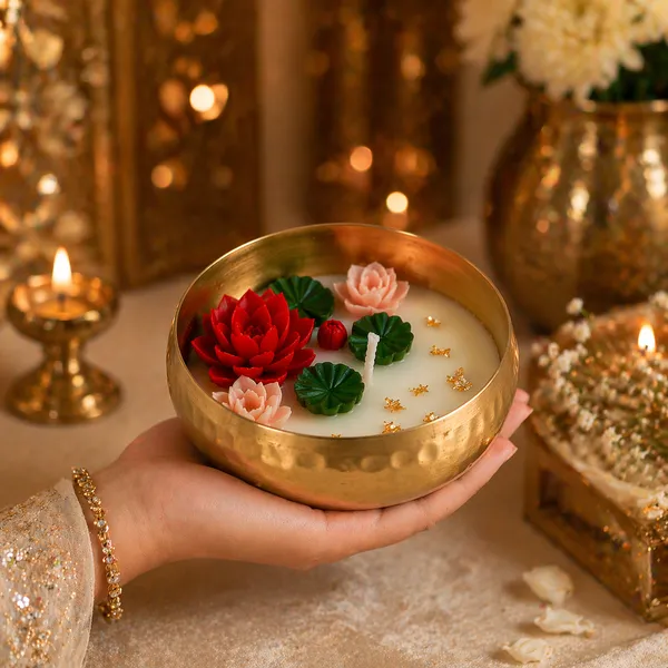 Timeless_Elegance_Handmade_Brass_Urli_Candle_with_Floral_Design_|_Hammered_Decorative_Urli_with_Wax_Flowers_&_Gold_Flakes_|_Diwali_Decor,_Pooja,_Housewarming_Return_Gift,_Home_Decor_Bowl_(10_cm)
