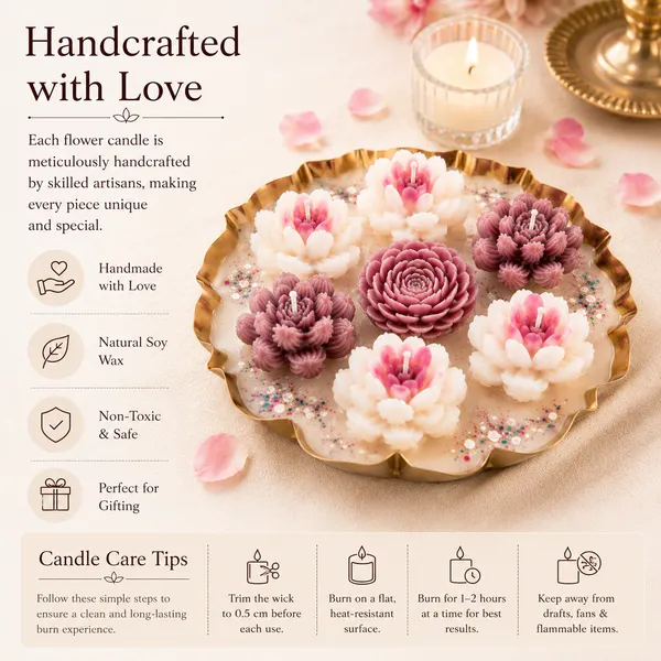 Handcrafted_Floral_Urli_Candle_Set_of_3_|_Decorative_Metal_Urli_Bowls_with_Wax_Flower_Art_|_Luxury_Home_Décor_&_Festive_Decoration_|_Premium_Gift_for_Diwali,_Housewarming_&_Special_Occasions