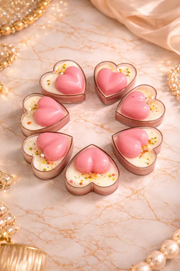 Set_of_8_Pink_Heart_Scented_Tealight_Candles_in_Heart-Shaped_Cups_|_Romantic_Decorative_Candles_for_Home_Décor,_Valentine,_Anniversary,_Wedding_&_Gift_Hampers_|_Luxury_Love_Theme_Candles
