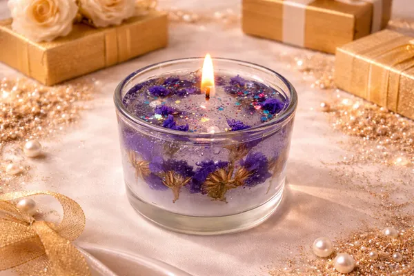 Handmade_Gel_Candle_with_Dried_Flowers_(7.5cm_x_5cm)_|_Purple_Floral_Design_|_Luxury_Decorative_Scented_Candle_in_Glass_Jar_|_Home_Décor,_Gift_Set_for_Birthday,_Anniversary_&_Festive_Occasions