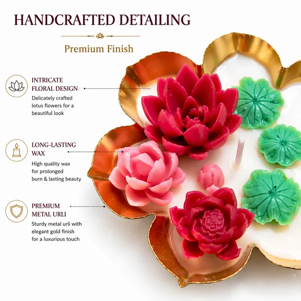 Floral_Lotus_Urli_Candle_–_Premium_Metal_Floating_Diya_Bowl_with_Handcrafted_Wax_Flowers_|_Decorative_Home_Décor_for_Diwali,_Weddings,_Gifting_&_Pooja_(11_cm,_Gold_Finish)