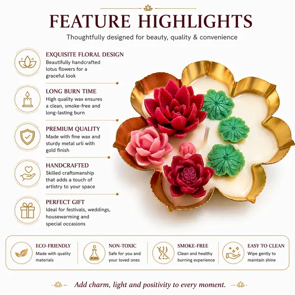 Floral_Lotus_Urli_Candle_–_Premium_Metal_Floating_Diya_Bowl_with_Handcrafted_Wax_Flowers_|_Decorative_Home_Décor_for_Diwali,_Weddings,_Gifting_&_Pooja_(11_cm,_Gold_Finish)