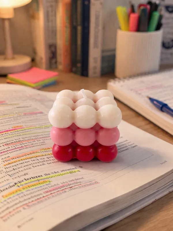 Bubble_Cube_Candles_Set_of_2_|_Aesthetic_Decorative_Scented_Wax_Candles_for_Home_Décor,_Gifting_&_Table_Centerpiece_|_Pink_&_White_Gradient_Design_(5.5_cm)