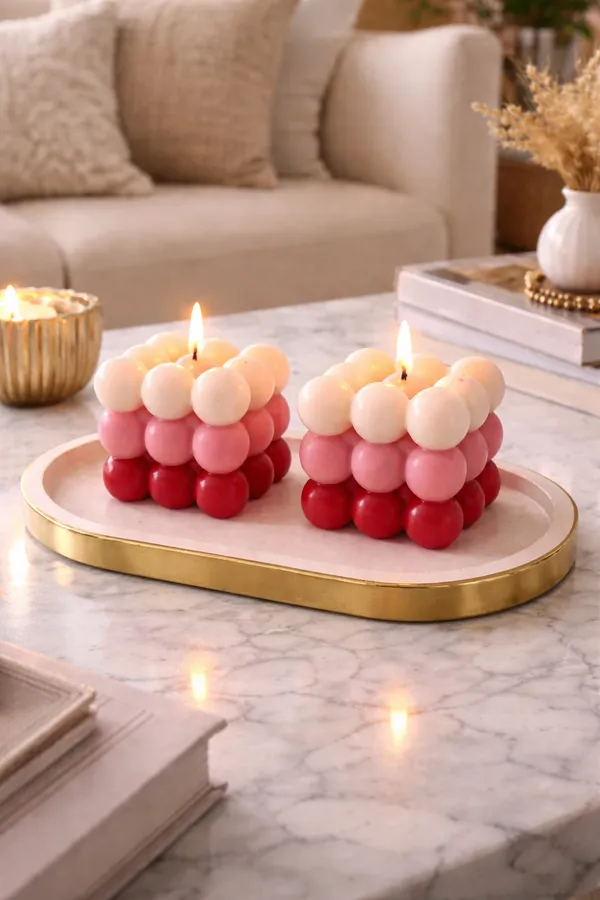 Bubble_Cube_Candles_Set_of_2_|_Aesthetic_Decorative_Scented_Wax_Candles_for_Home_Décor,_Gifting_&_Table_Centerpiece_|_Pink_&_White_Gradient_Design_(5.5_cm)