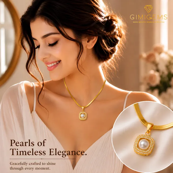 Luna_Pearl_Halo_Pendant_Necklace_GIMIGEMS_18K_Gold-Plated,_Anti-Tarnish_Square_Pearl_Pendant_Necklace_for_Women_|_316L_Stainless_Steel_|_Waterproof_|_Hypoallergenic_|_Premium_PVD_Gold_Plated_Minimalist_Daily_Wear_Jewelry