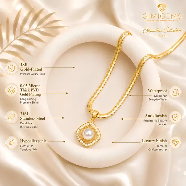 Luna_Pearl_Halo_Pendant_Necklace_GIMIGEMS_18K_Gold-Plated,_Anti-Tarnish_Square_Pearl_Pendant_Necklace_for_Women_|_316L_Stainless_Steel_|_Waterproof_|_Hypoallergenic_|_Premium_PVD_Gold_Plated_Minimalist_Daily_Wear_Jewelry
