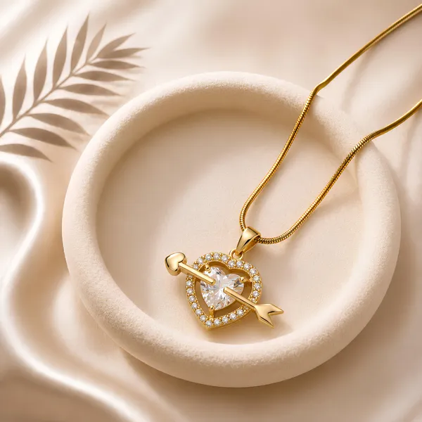 Golden_Heart_&_Arrow_Crystal_Pendant_Necklace