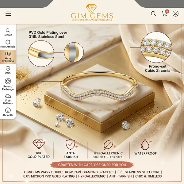 GIMIGEMS_Serpentine_Wave_Crystal_Bracelet_|_18K_Gold-Plated_Anti-Tarnish_316L_Stainless_Steel_Double_Row_CZ_Diamond_Wave_Bangle_for_Women_&_Girls_|_Waterproof_Hypoallergenic_Luxury_Oval_Cuff_Jewelry