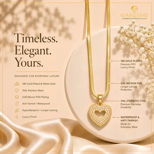 Gold-Toned_Snake_Chain_Necklace_With_Crystal_Heart_Pendant