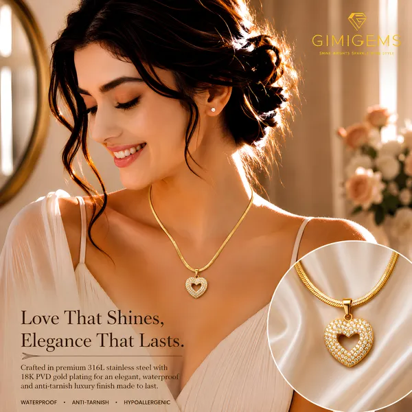 Gold-Toned_Snake_Chain_Necklace_With_Crystal_Heart_Pendant