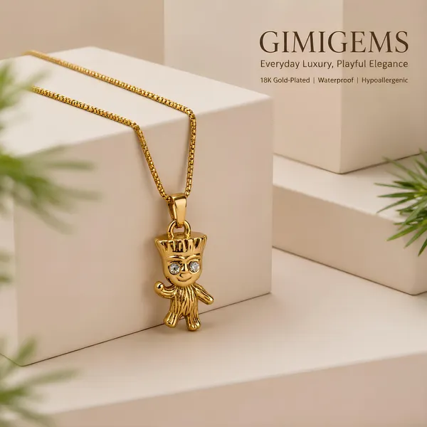Baby_Tree_Buddy_Pendant_Necklace_|_GIMIGEMS_18K_Gold-Plated,_Anti-Tarnish_316L_Stainless_Steel_Cute_Character_Pendant_for_Women_&_Girls,_Waterproof_Hypoallergenic_Chain