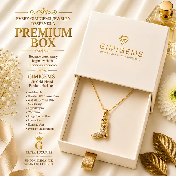 Sparkling_Cowboy_Boot_Charm_Pendant_Necklace_GIMIGEMS_18K_Gold-Plated,_Anti-Tarnish_316L_Stainless_Steel_PVD_Waterproof_Hypoallergenic_Jewellery_for_Women_&_Girls
