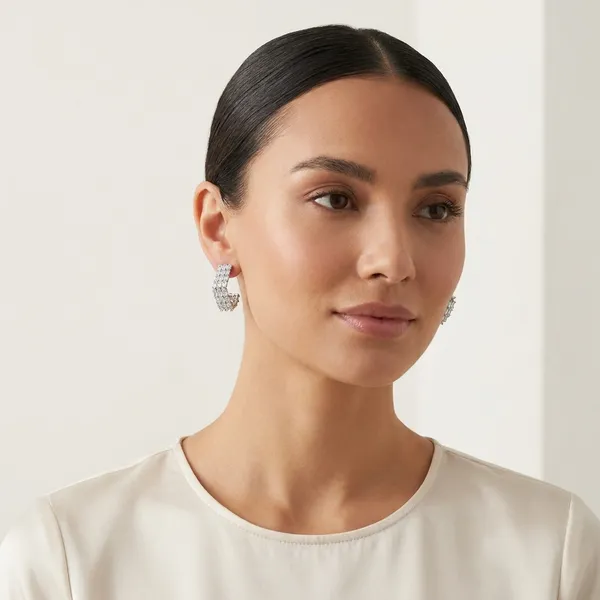 Silver-Tone_Triple_Row_Crystal_Hoop_Earrings