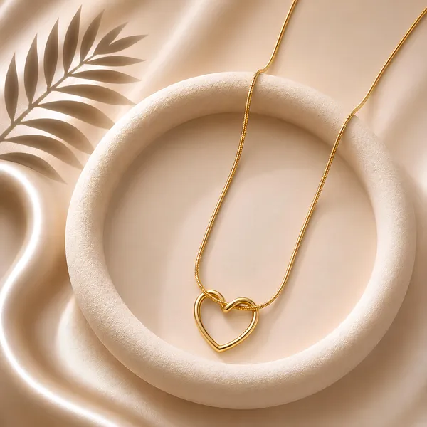 Gold-Tone_Heart_Pendant_Necklace_With_Snake_Chain