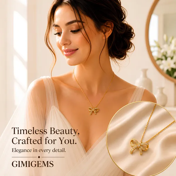 Luxe_Bow_Knot_Necklace_–_GIMIGEMS_18K_Gold-Plated,_Anti-Tarnish_Bow_Pendant_Necklace_for_Women_|_316L_Stainless_Steel_|_American_Diamond_|_Waterproof_|_Hypoallergenic_|_0.05_Micron_PVD_Gold_Plating_|_Daily_Wear_Luxury_Jewelry_Gift