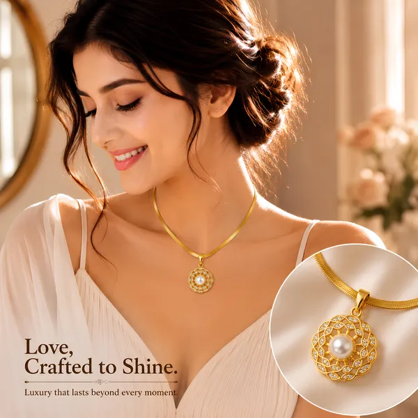 Royal_Pearl_Halo_Pendant_Necklace_GIMIGEMS_18K_Gold-Plated,_Anti-Tarnish,_316L_Stainless_Steel_Waterproof_Pearl_Pendant_Necklace_for_Women_|_0.05_Micron_PVD_Gold_Plating_|_Hypoallergenic_Daily_Wear_Jewelry_Gift