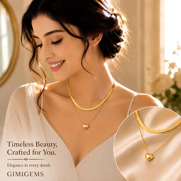 Puffed_Heart_Pendant_Necklace_–_GIMIGEMS_18K_Gold-Plated,_Anti-Tarnish_Heart_Necklace_for_Women_|_316L_Stainless_Steel_|_Waterproof_|_Hypoallergenic_|_Premium_PVD_Gold_Plated_Minimalist_Jewelry_Gift