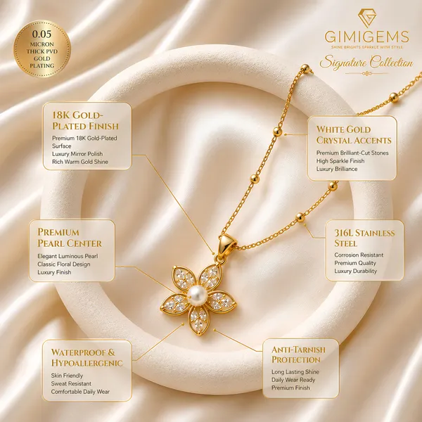 Bloom_Pearl_Floral_Pendant_Necklace_GIMIGEMS_18K_Gold-Plated,_Anti-Tarnish_316L_Stainless_Steel_Flower_Pendant_Necklace_for_Women_with_Pearl_&_CZ_Stones_|_Waterproof,_Hypoallergenic,_PVD_Gold_Plated_Daily_Wear_Jewelry_Gift
