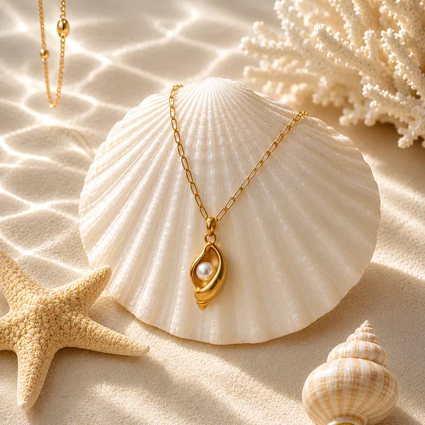 Ocean_Pearl_Shell_Pendant_Necklace_|_GIMIGEMS_18K_Gold-Plated_Anti-Tarnish_|_316L_Stainless_Steel_Waterproof_Hypoallergenic_Chain_for_Women_|_PVD_Gold_Plating_Luxury_Finish_Gift_Jewellery