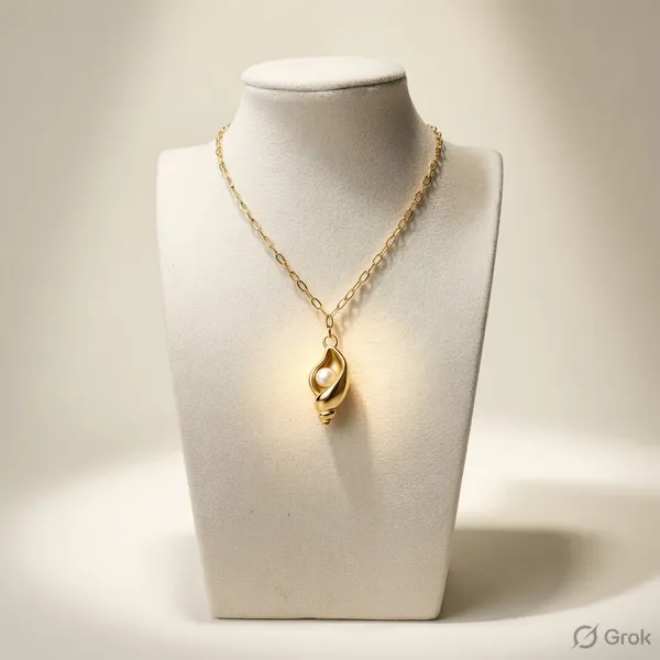 Ocean_Pearl_Shell_Pendant_Necklace_|_GIMIGEMS_18K_Gold-Plated_Anti-Tarnish_|_316L_Stainless_Steel_Waterproof_Hypoallergenic_Chain_for_Women_|_PVD_Gold_Plating_Luxury_Finish_Gift_Jewellery