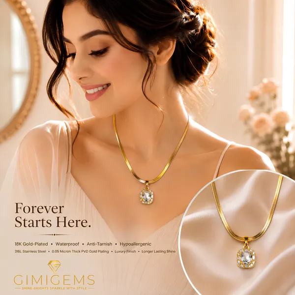 Cushion-Cut_Crystal_Halo_Pendant_Necklace_–_GIMIGEMS_18K_Gold-Plated,_Anti-Tarnish_316L_Stainless_Steel_Waterproof_Necklace_for_Women_&_Girls_|_Hypoallergenic_PVD_Gold_Plated_Daily_Wear_Jewellery_|_Gift_for_Her