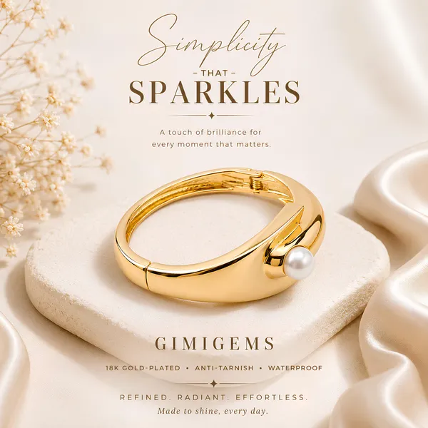 Elegant_Gold-Toned_Pearl_Cuff_Bracelet_With_Geometric_Design