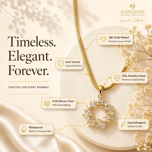 Floral_Bloom_Wreath_Pendant_Necklace_GIMIGEMS_18K_Gold-Plated,_Anti-Tarnish_316L_Stainless_Steel_CZ_Crystal_Pendant_Necklace_for_Women_|_Waterproof_|_Hypoallergenic_|_Premium_PVD_Gold_Plated_|_Daily_Wear_|_Gift_for_Girls_&_Women