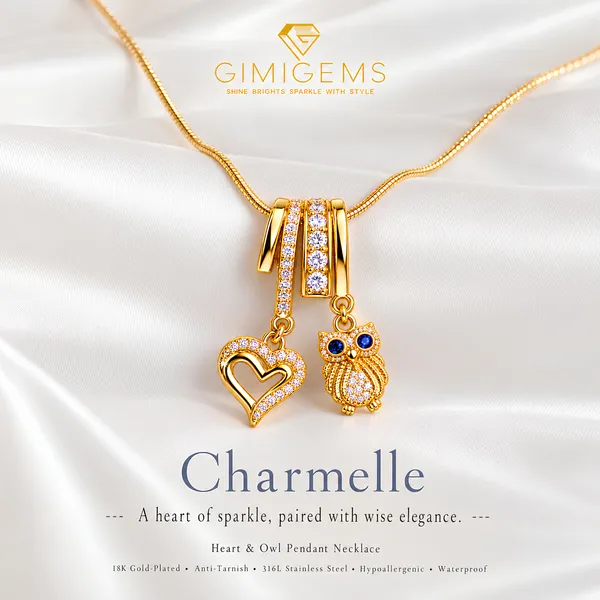 GIMIGEMS_Heart_&_Owl_Charm_Necklace_for_Women