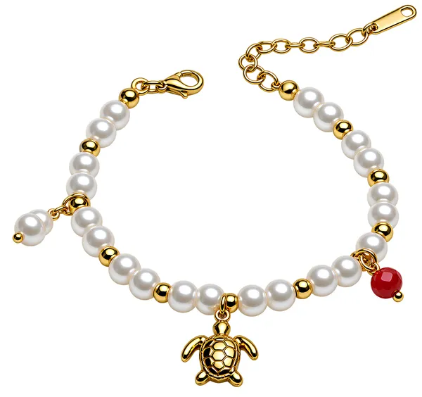 GIMIGEMS_Pearl_Turtle_Charm_Bracelet_for_Women