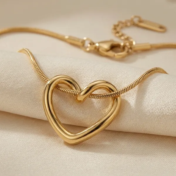 Gold-Tone_Heart_Pendant_Necklace_With_Snake_Chain