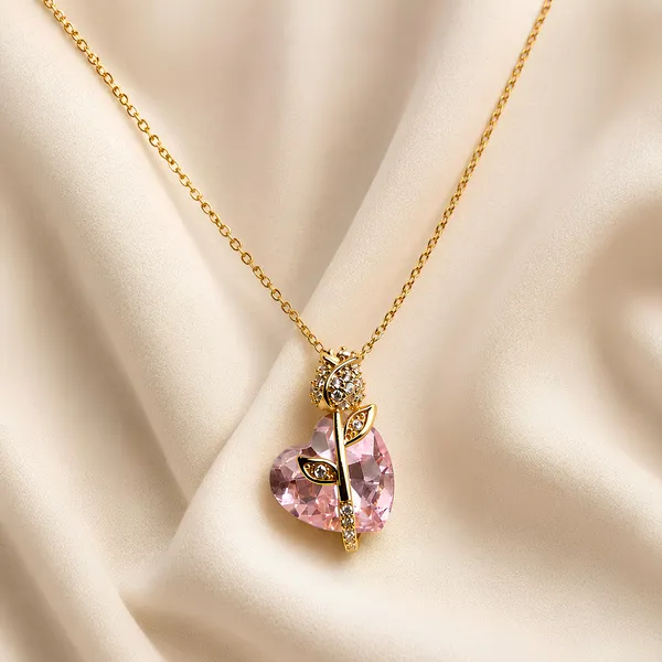 Pink_Crystal_Rose_Heart_Pendant_Necklace_for_Women_|_18K_Gold_Plated_|_Anti_Tarnish_Jewelry