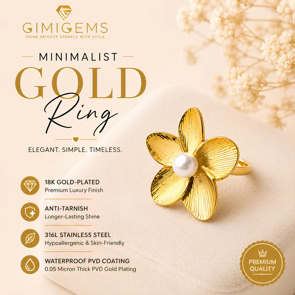 Pearl_Flower_Statement_Ring_|_GIMIGEMS_18K_Gold-Plated_Anti-Tarnish_|_Waterproof_Hypoallergenic_Adjustable_Cocktail_Ring_for_Women_|_316L_Stainless_Steel_PVD_Gold_Jewellery