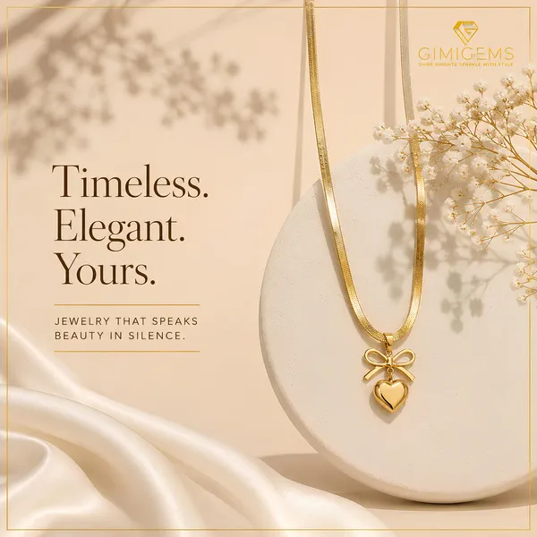 Bow_Heart_Drop_Pendant_Necklace_|_GIMIGEMS_18K_Gold-Plated_Anti-Tarnish_|_316L_Stainless_Steel_Snake_Chain_|_Waterproof_Hypoallergenic_Luxury_Jewellery_for_Women_&_Girls