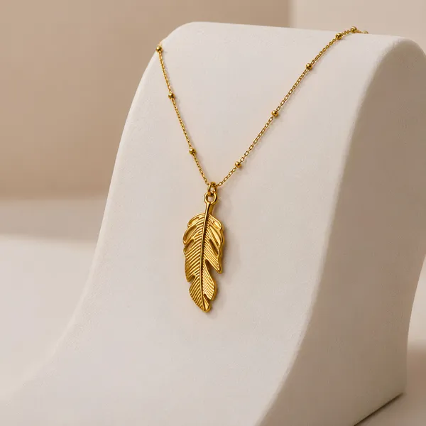 Nature_Feather_Pendant_Necklace_|_GIMIGEMS_18K_Gold-Plated,_Anti-Tarnish_Gold_Feather_Necklace