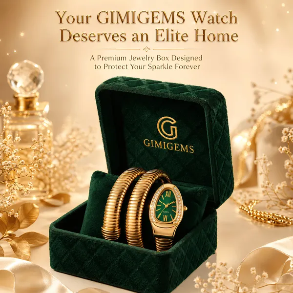 Elegant_Gold-Tone_Snake_Wrap_Watch_With_Green_Dial_And_Crystal_Embellishments