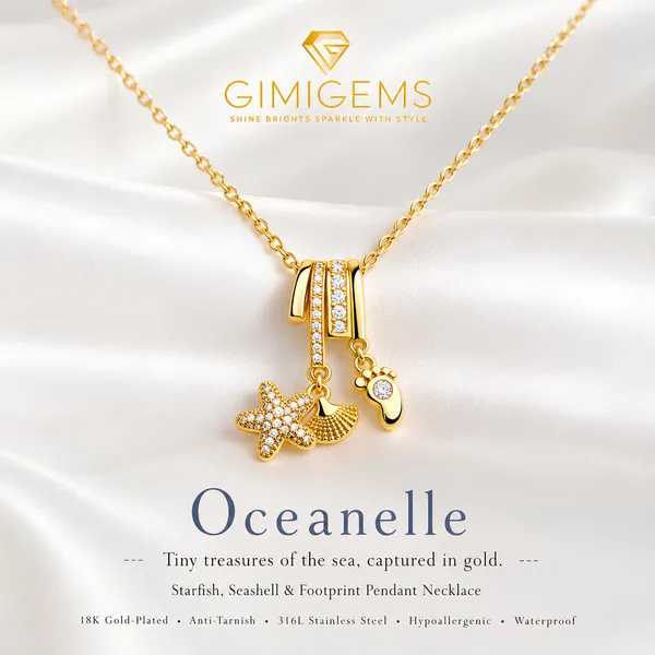 Oceanelle_Starfish_Seashell_&_Footprint_Pendant_Necklace