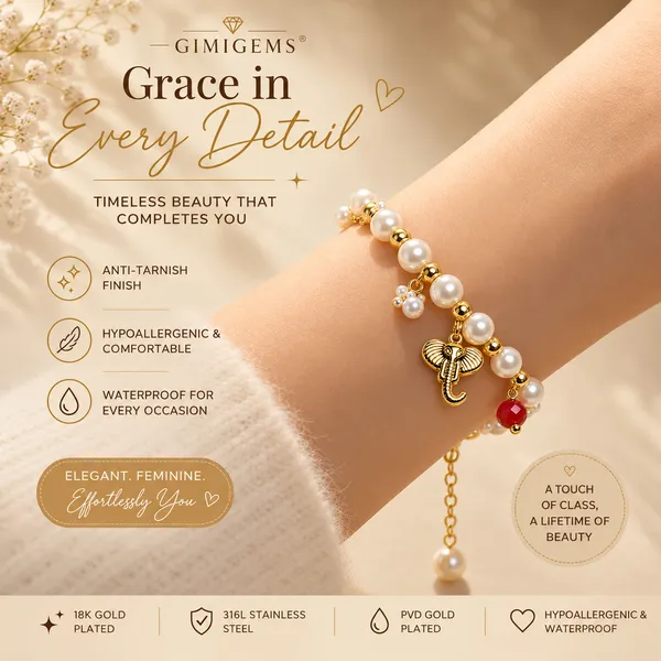 Pearl_Beaded_Elephant_Charm_Bracelet_–_GIMIGEMS_18K_Gold-Plated,_Anti-Tarnish