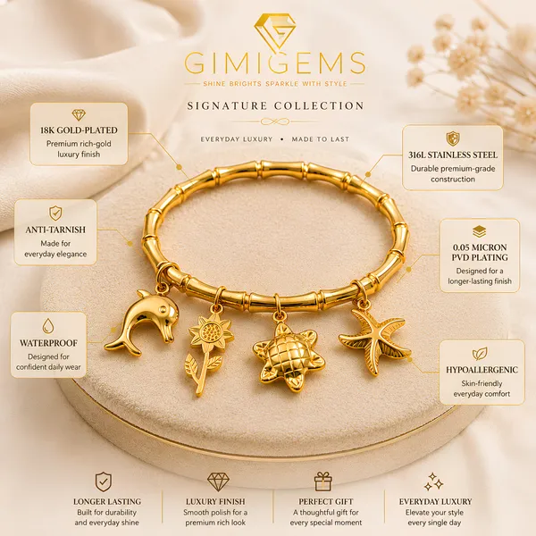 Ocean_Charm_Bracelet_for_Women_|_Dolphin,_Turtle,_Starfish_&_Sunflower_Charms_|_18K_Gold_Plated_|_Anti_Tarnish_Jewelry