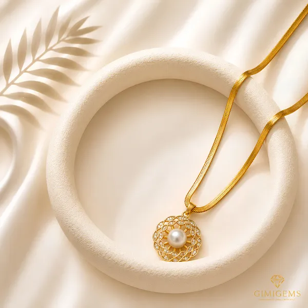 Royal_Pearl_Halo_Pendant_Necklace_GIMIGEMS_18K_Gold-Plated,_Anti-Tarnish,_316L_Stainless_Steel_Waterproof_Pearl_Pendant_Necklace_for_Women_|_0.05_Micron_PVD_Gold_Plating_|_Hypoallergenic_Daily_Wear_Jewelry_Gift