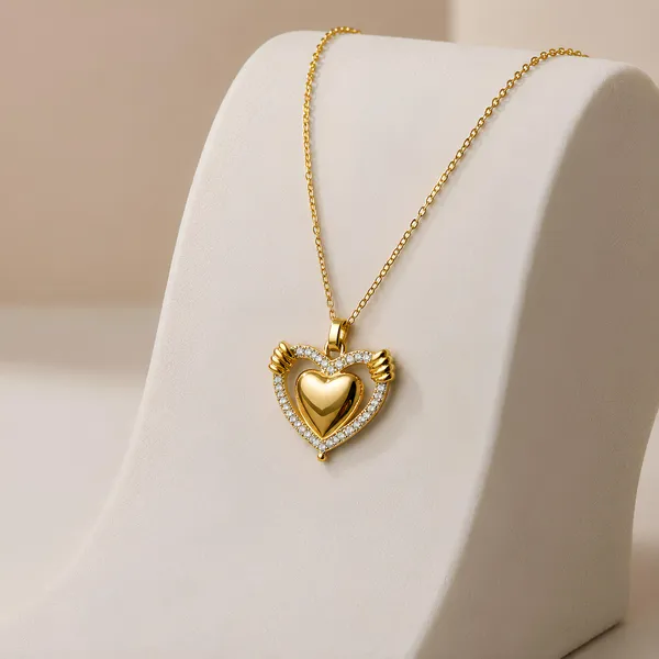 Crystal_Embrace_Heart_Pendant_Necklace_for_Women_|_GIMIGEMS_18K_Gold-Plated,_Anti-Tarnish_Heart