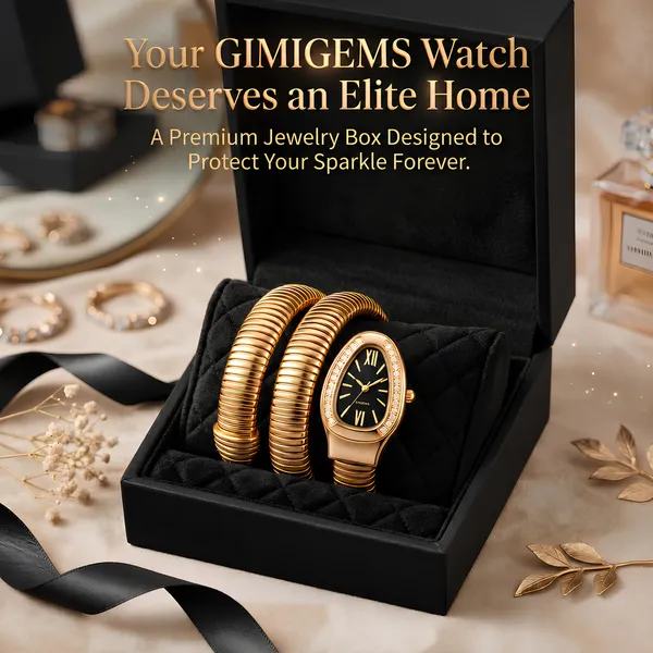 Serpentine_Royale_Snake_Coil_Watch_|_GIMIGEMS_18K_Gold-Plated,_Anti-Tarnish_Snake_Watch_for_Women,_Luxury_Gold_Bracelet_Watch,_Black_Dial,_Crystal_Bezel,_Quartz,_316L_Stainless_Steel,_Waterproof
