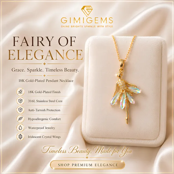 Fairy_Princess_Crystal_Pendant_Necklace_for_Women_–_GIMIGEMS_18K_Gold-Plated,_Anti-Tarnish_Necklace_|_316L_Stainless_Steel_PVD_Gold_Plated_Waterproof_Hypoallergenic_Luxury_Jewelry