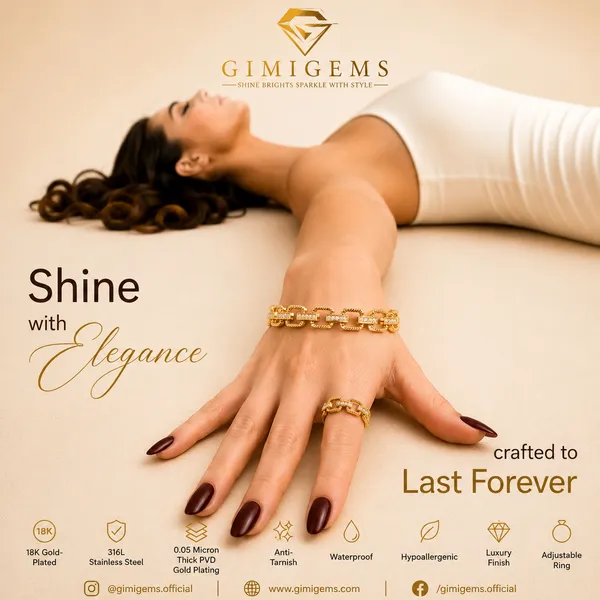 Luxury_Geometric_Link_Bracelet_&_Adjustable_Ring_Combo_Set_for_Women_|_GIMIGEMS_18K_Gold-Plated_Anti-Tarnish_316L_Stainless_Steel_Waterproof_Hypoallergenic_Luxury_Jewelry