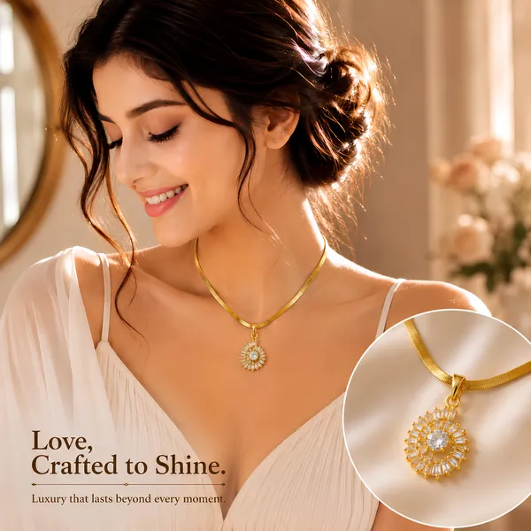 Sunburst_Halo_Solitaire_Pendant_Necklace_GIMIGEMS_18K_Gold-Plated,_Anti-Tarnish,_316L_Stainless_Steel_Waterproof_Necklace_for_Women_|_0.05_Micron_Thick_PVD_Gold_Plating_|_Hypoallergenic_Daily_Wear_CZ_Diamond_Pendant_Jewelry_Gift