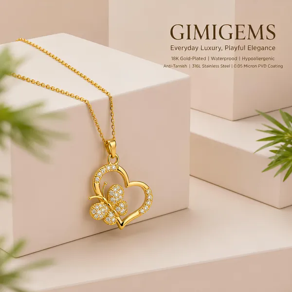 Fluttering_Heart_Butterfly_Pendant_Necklace_–_GIMIGEMS_18K_Gold-Plated,_Anti-Tarnish_316L_Stainless_Steel_Necklace_for_Women_|_Waterproof_Hypoallergenic_PVD_Gold_Jewelry