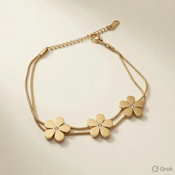 Triple_Daisy_Pearl_Flower_Bracelet_|_GIMIGEMS_18K_Gold-Plated,_Anti-Tarnish_|_Waterproof,_Hypoallergenic,_Layered_Snake_Chain_Bracelet_for_Women
