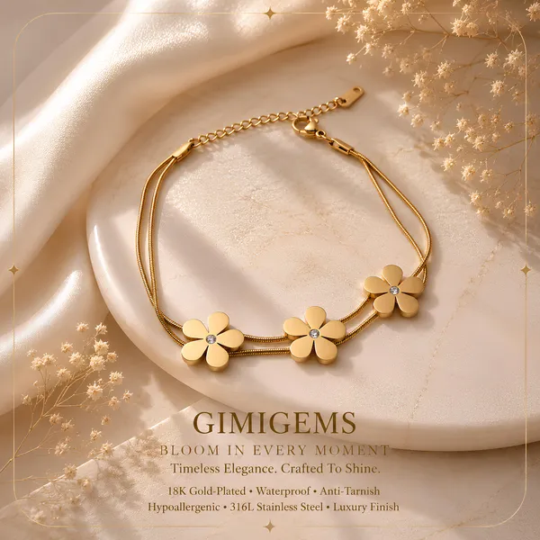 Triple_Daisy_Pearl_Flower_Bracelet_|_GIMIGEMS_18K_Gold-Plated,_Anti-Tarnish_|_Waterproof,_Hypoallergenic,_Layered_Snake_Chain_Bracelet_for_Women