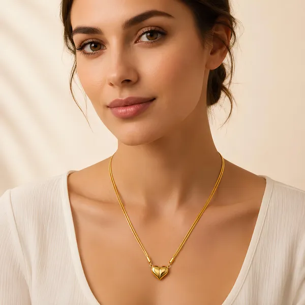 Anti_Tarnish_Gold_Tone_Magnetic_Heart_Pendant_Necklace_for_Women_&_Girls,_Elegant_Heart_Shape_Chain,_Minimalist_Jewellery_for_Daily_Wear,_Party_&_Gift