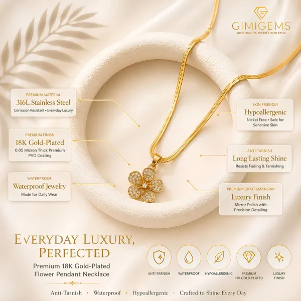 Floral_Crystal_Blossom_Pendant_Necklace_GIMIGEMS_18K_Gold-Plated,_Anti-Tarnish_316L_Stainless_Steel_Flower_Pendant_Necklace_for_Women_|_Waterproof_|_Hypoallergenic_|_.05_Micron_Thick_PVD_Gold_Plating_|_Daily_Wear_Luxury_Jewelry_Gift